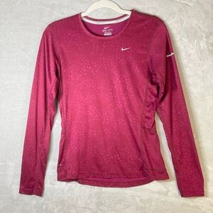 Nike Dri-Fit NikeMiler Long Sleeve Running Shirt Women S
